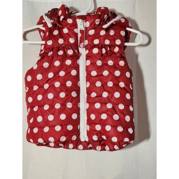 Disney Minnie Mouse vest H & M brand 4-6 month red/white - Picture 1 of 6